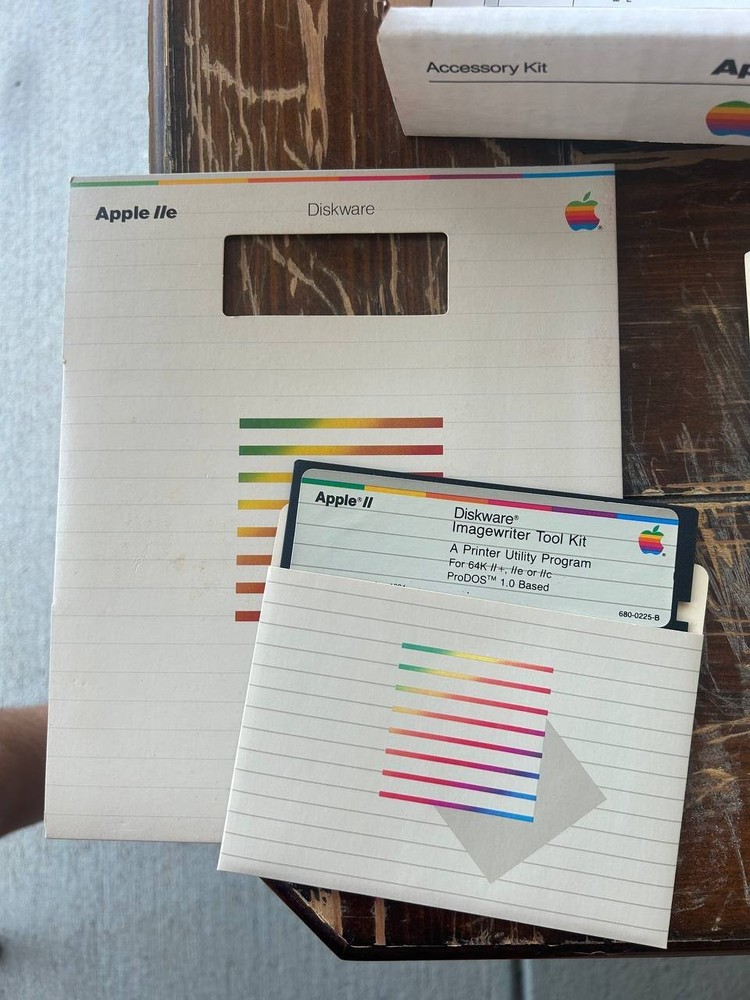 Apple ImageWriter II Accessory Kit w/ Manuals, Cables & Diskware Vintage