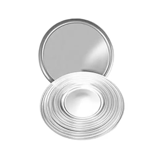 Thunder Group ALPTWR015 15" Aluminum Solid Wide Rim Pizza tray