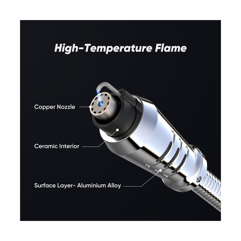 Butane Lighter Torch Long Lighter for Grill Fireplace, Refillable L... Fast Ship