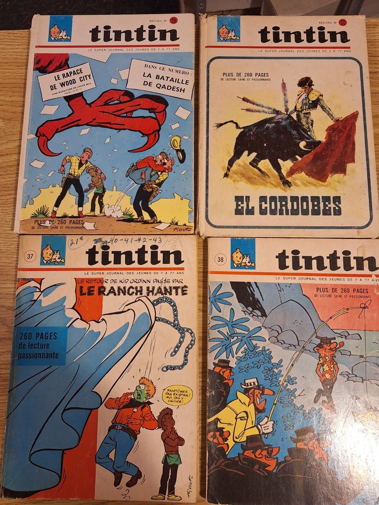 recueil journal tintin Lot De 4
