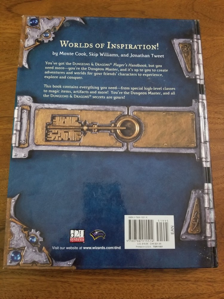 Dungeon Master's Guide Solid Condition 3rd Edition DM Guide