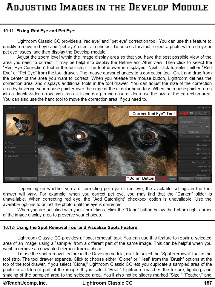 ADOBE LIGHTROOM CLASSIC CC DELUXE Training Tutorial & Quick Reference Guide