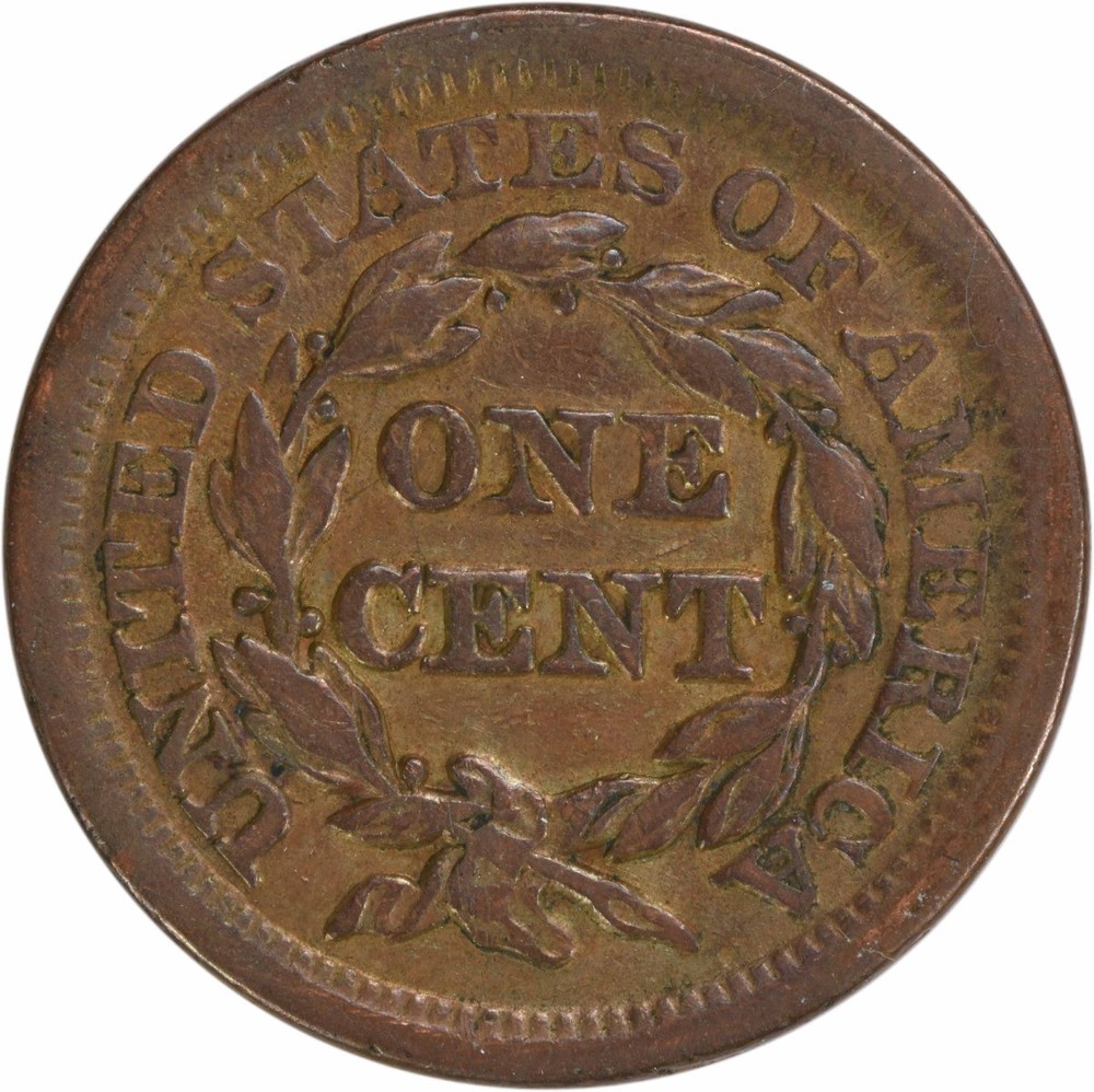 1853 Large Cent EF Uncertified #151
