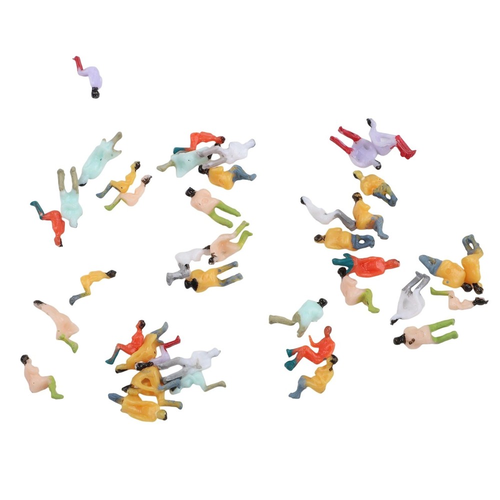Painted Figures People Model Scale Sitting 100pcs ABS Model People Randomly Sent