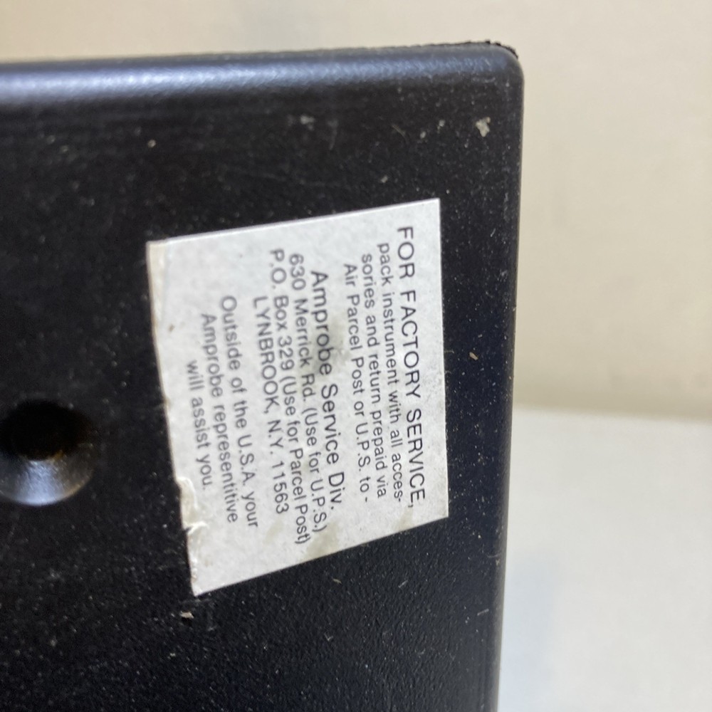 Amprobe Recording Meter With Case AVA83. Cl