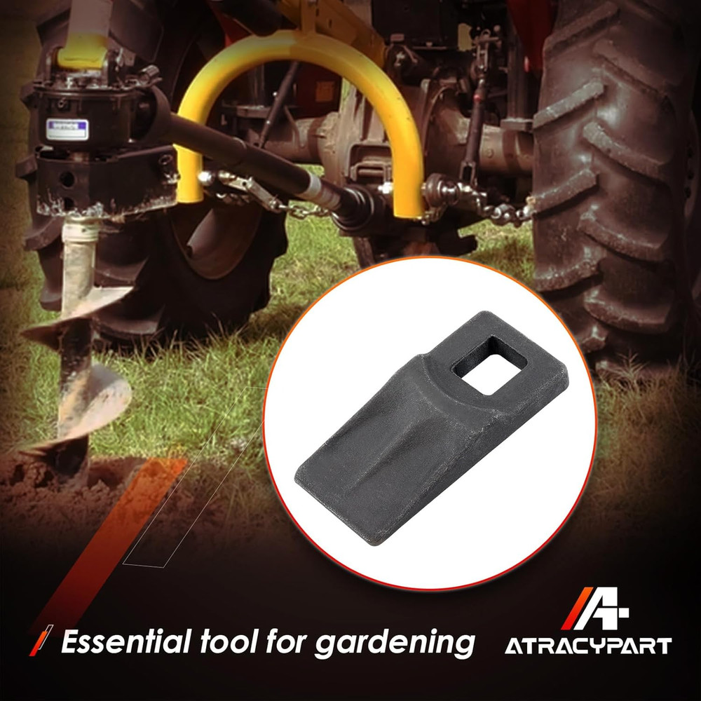 Auger Teeth Cutting Edge Replacement for 3 Point Post Hole Digger Drill Bits,Wit