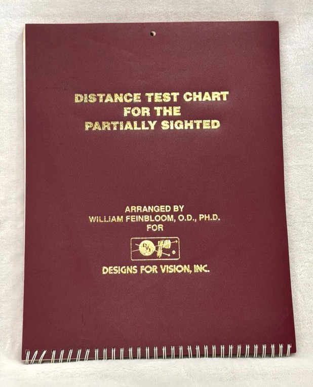 Low Vision Kit Feinbloom Chart Lighthouse Card Amsler Grid Set Optometry