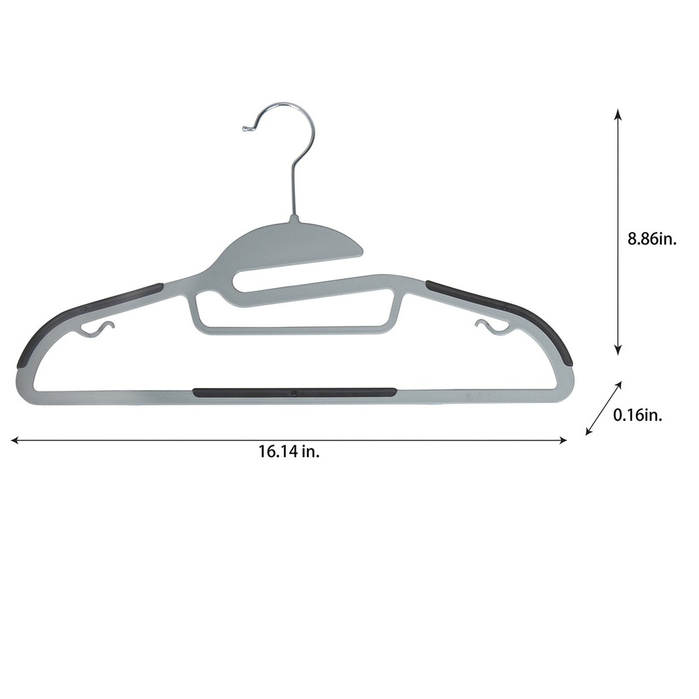 8 Pack Ultimate Hanger | S-Shape Collar Saver | Ultra-Thin | Non-Slip | Acces...