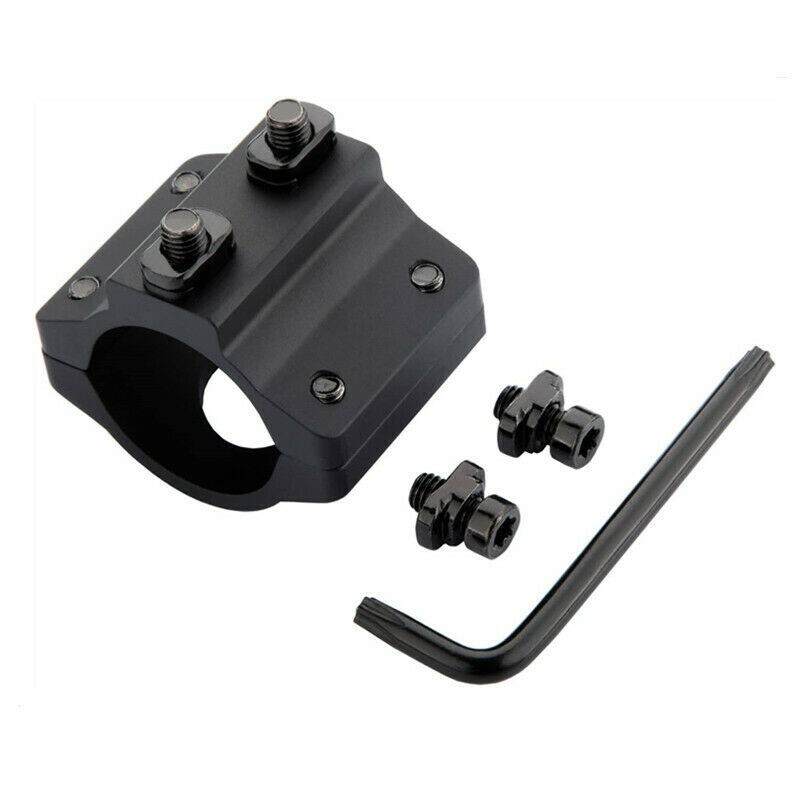 Tactical MLOK Offset Light Mount 1" Ring Mount for M-LOK Rail Flashlight Scope