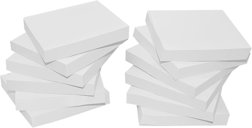 12 Pads Stiy Notes 100 Sheets/Pad Self-Sti Notes Pads, Easy Stiy
