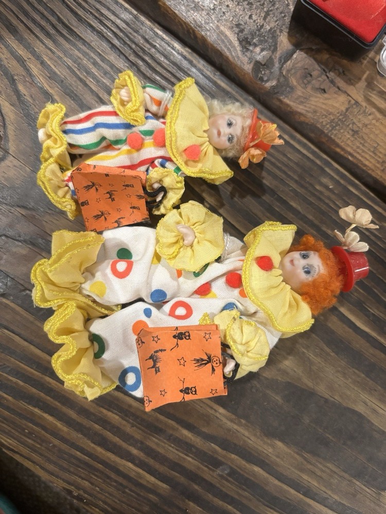 Clown Dolls. Maybe Porcelain