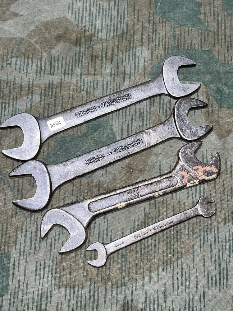 Original WW2 German Pioneer Tools Wrenches Marked VBW 39 Chrom-Vanadium