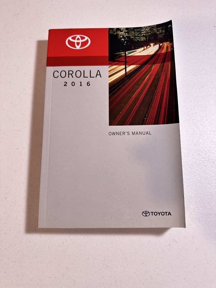 2016 Toyota Corolla Owner's Manual Set