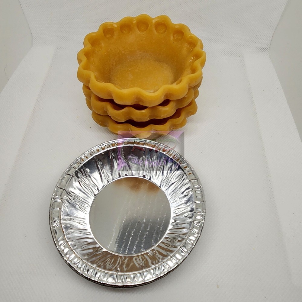 3" Wax Pie Crust, Full Posey Crust w/tin Set: 3 crusts, Scented