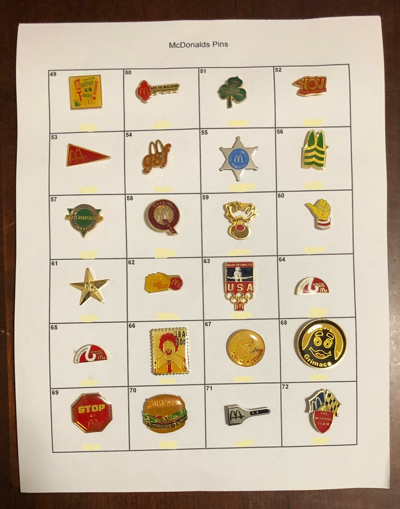McDonald's Pins - various kinds & types *** SEE DESCRIPTION ***