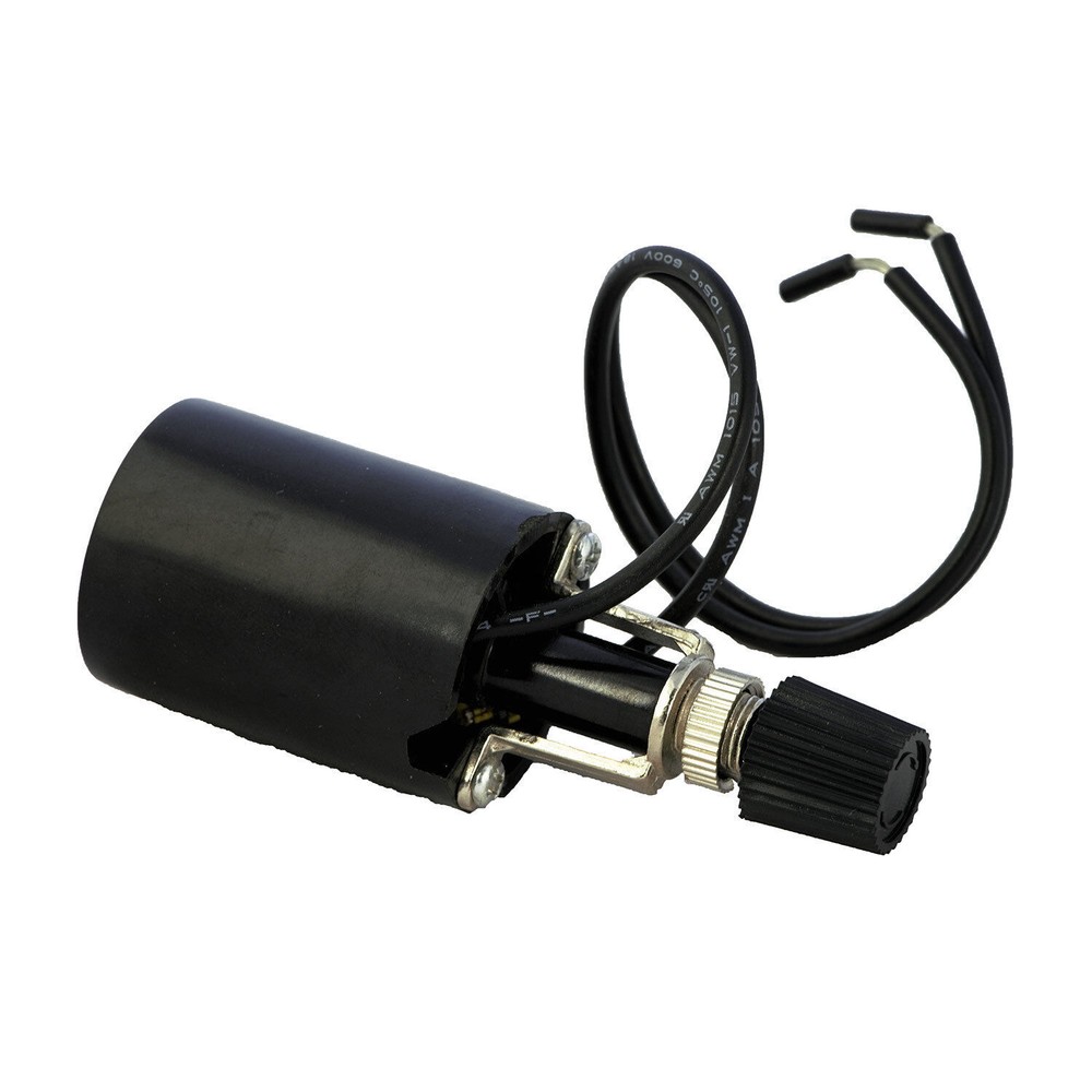 West Marine 16607533 243508 E26 Bulkhead Light Socket with Rotary On/Off Switch