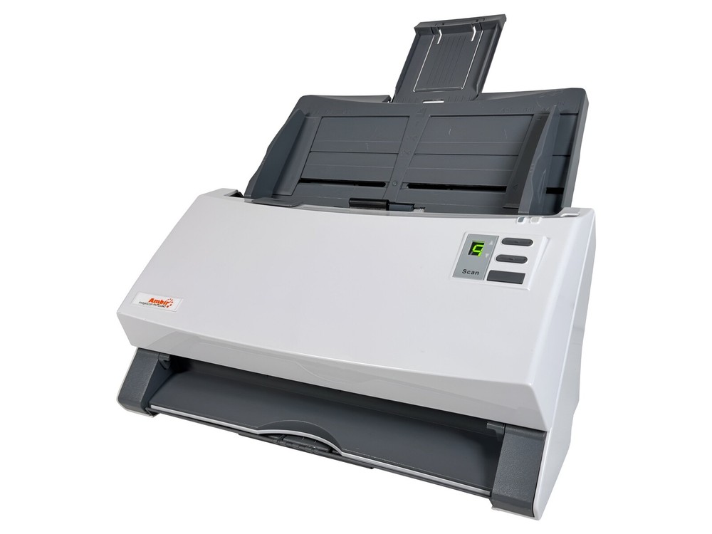 Hi-Speed USB Pass-Through Document Scanner for Bulk Scanning Work w/AC Adapter