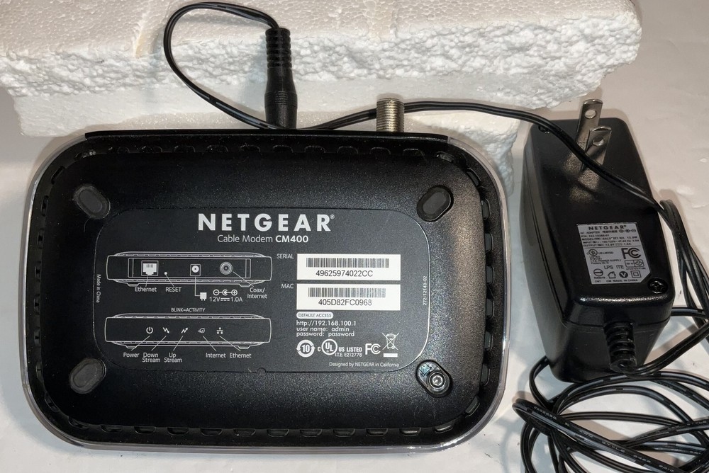 NETGEAR CM400 Cable Modem - Pre-Owned - GC