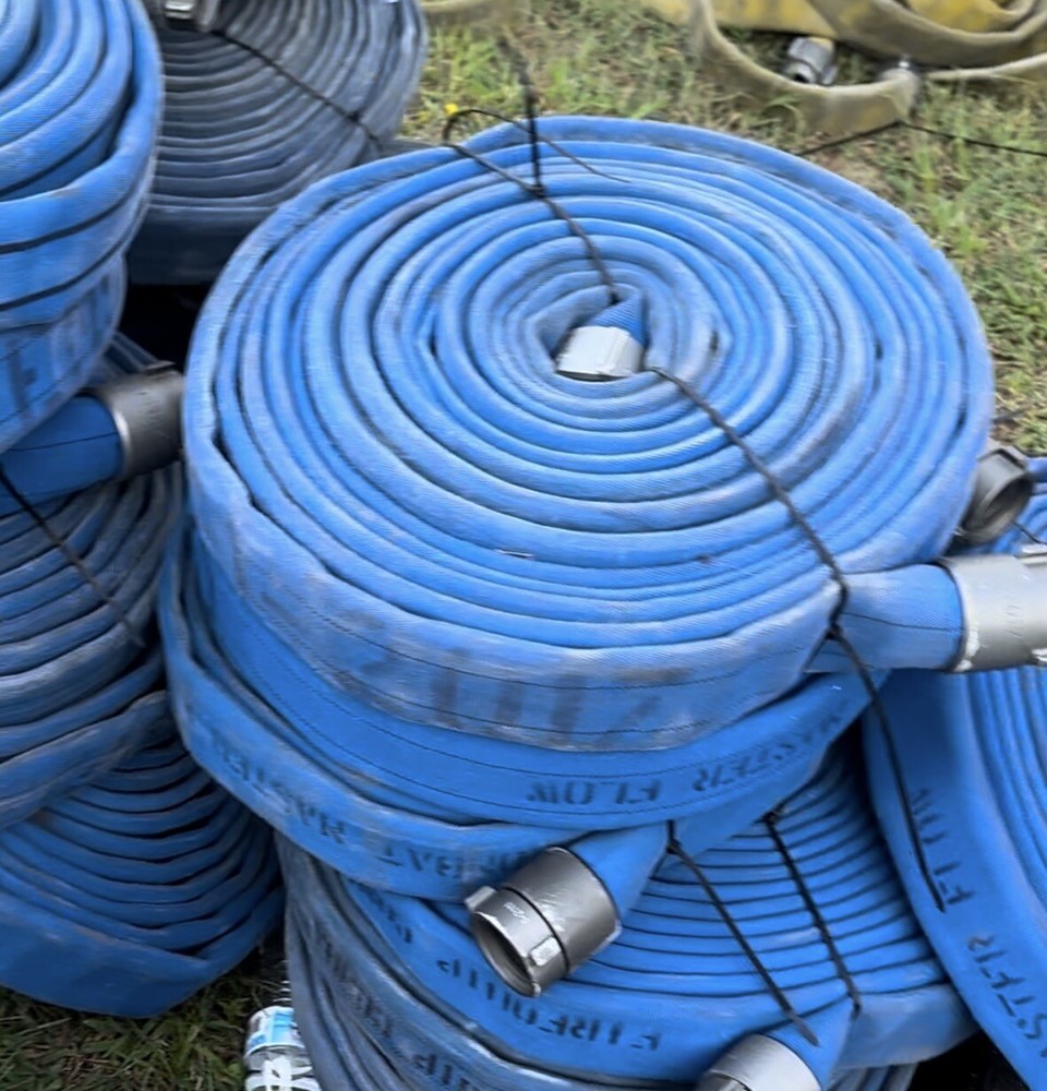 50' ft  Fire Hose with Action Coupling Fittings
