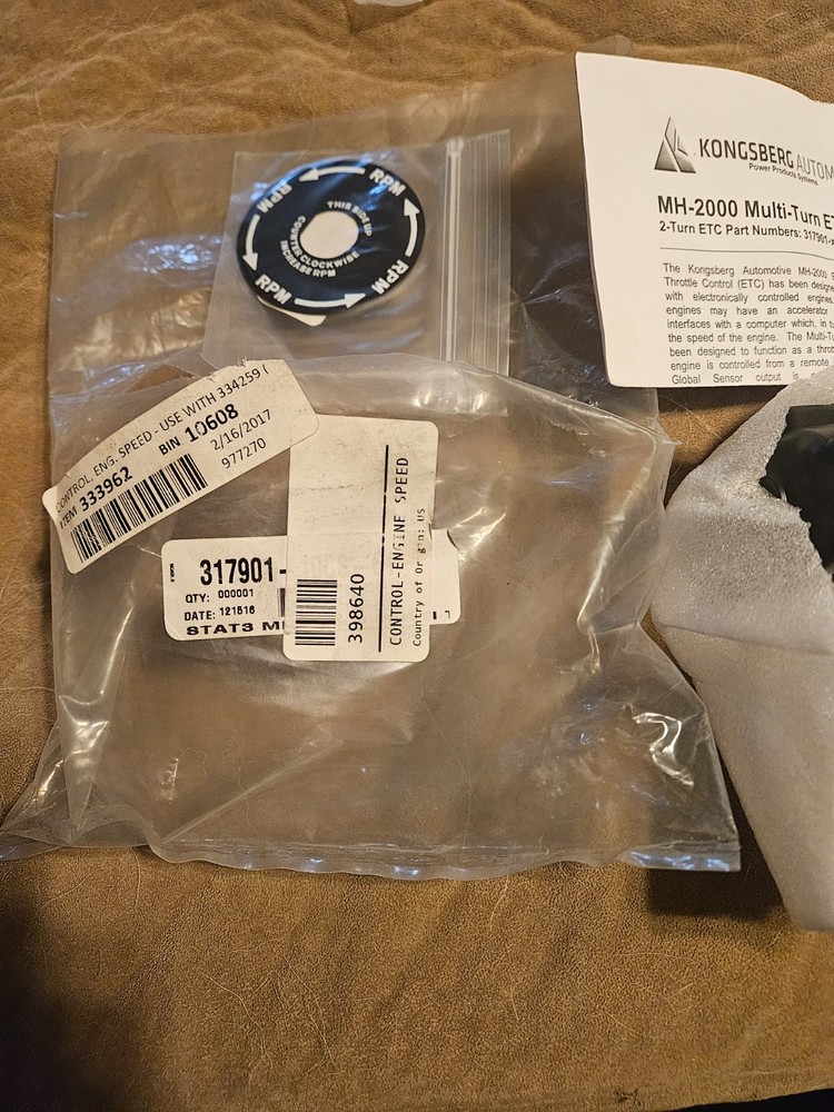 Clockwise Electronic Hand Throttle Control Remote Engine 317901-10cs-61