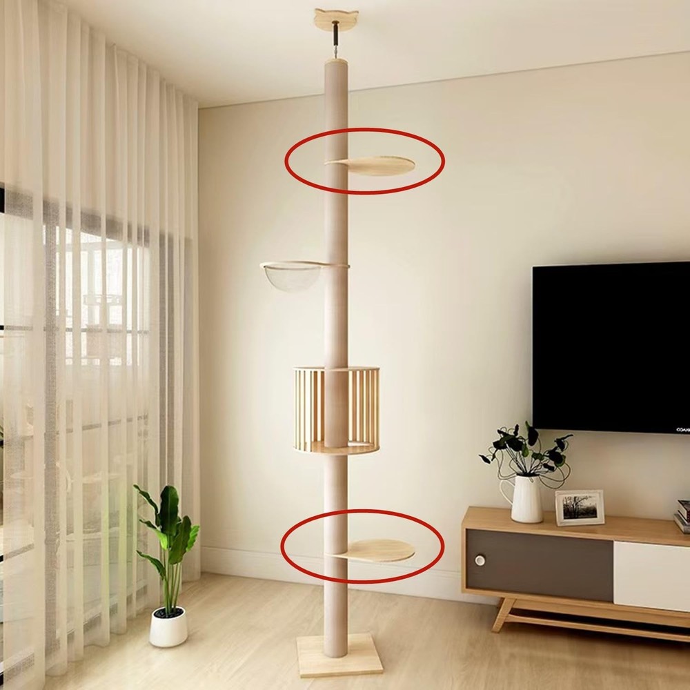 2-Pack Cat Tree Tower Accessories Replacement Parts Perch Step Platform Add-ons