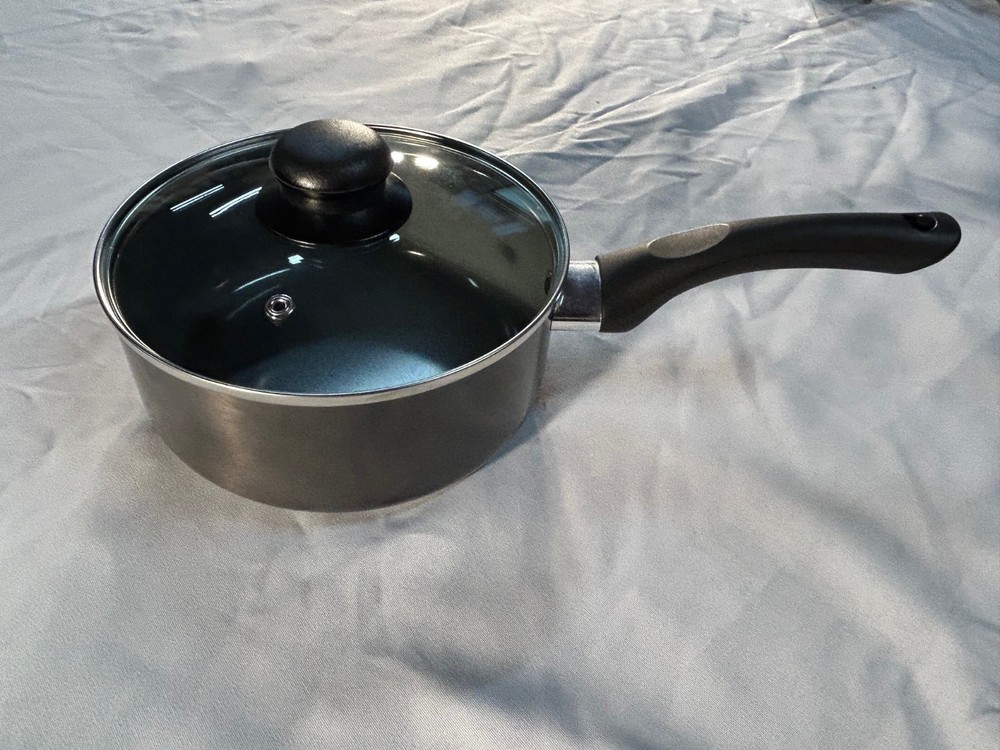20‑Piece Ceramic Metallic Cookware Set – Platinum Silver | Nonstick Pots & Pans