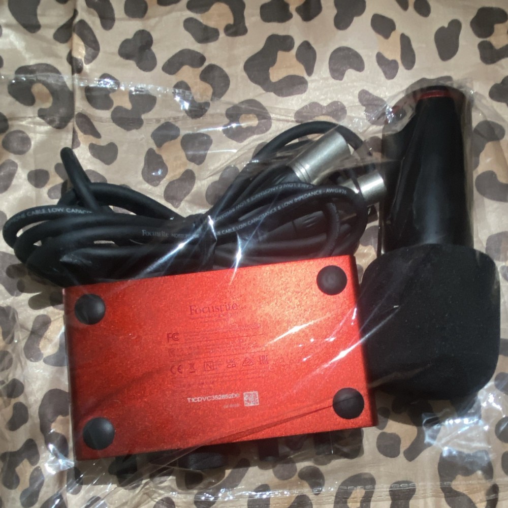 Focusrite Audio Interface Studio Package with Microphone, Headphones, and Cable