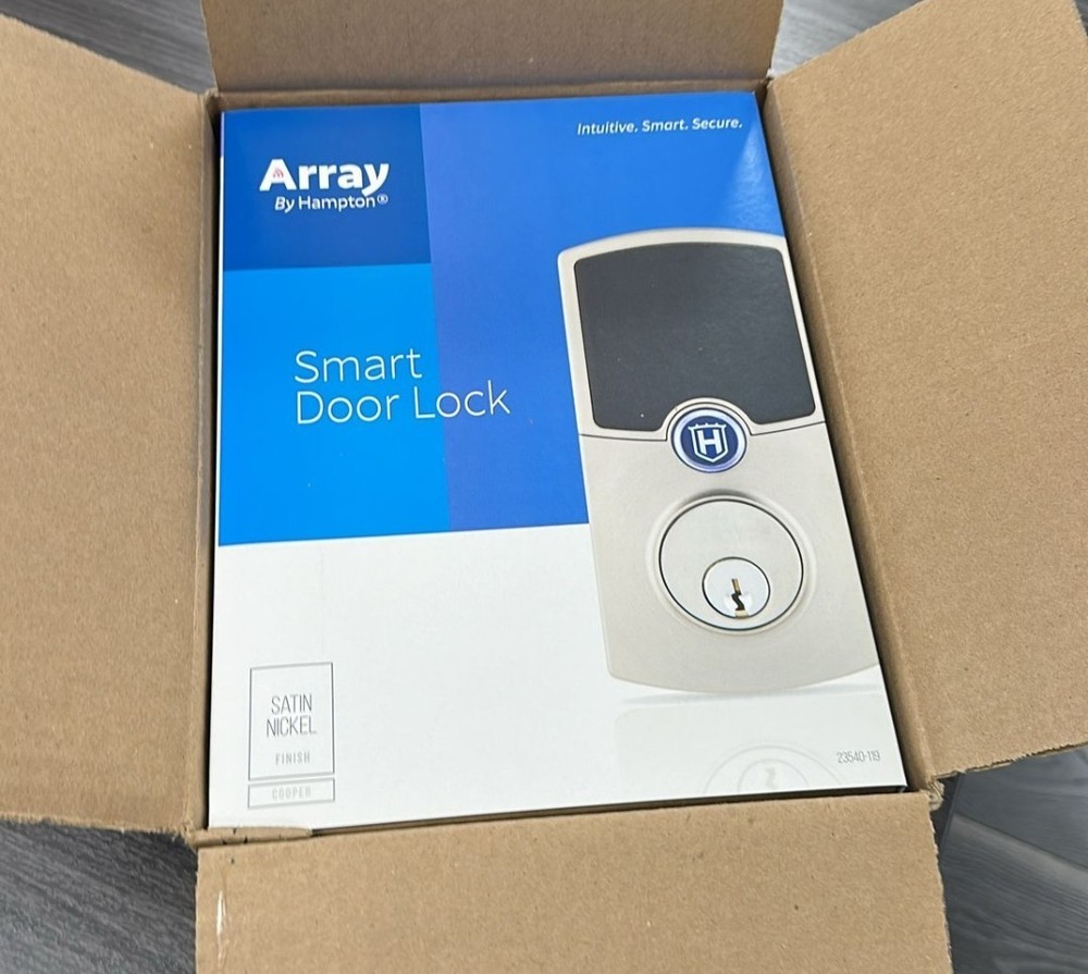 ARRAY by HAMPTON CONNECTED DOOR LOCK  - Satin Nickel -