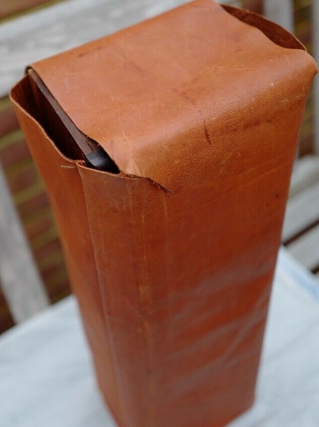 Handmade Rosewood drum / leather case