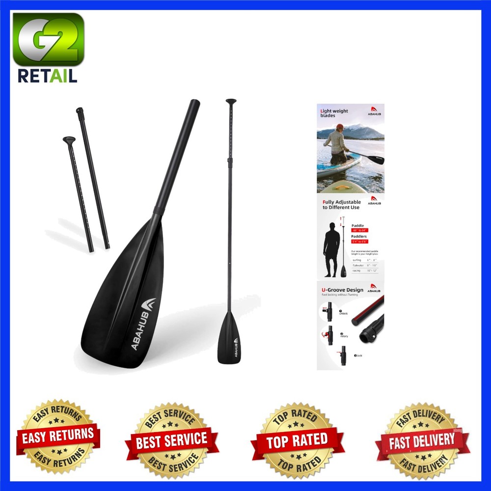 Beginner-Friendly Lightweight SUP Paddle with Concave Blade & Adjustable Length