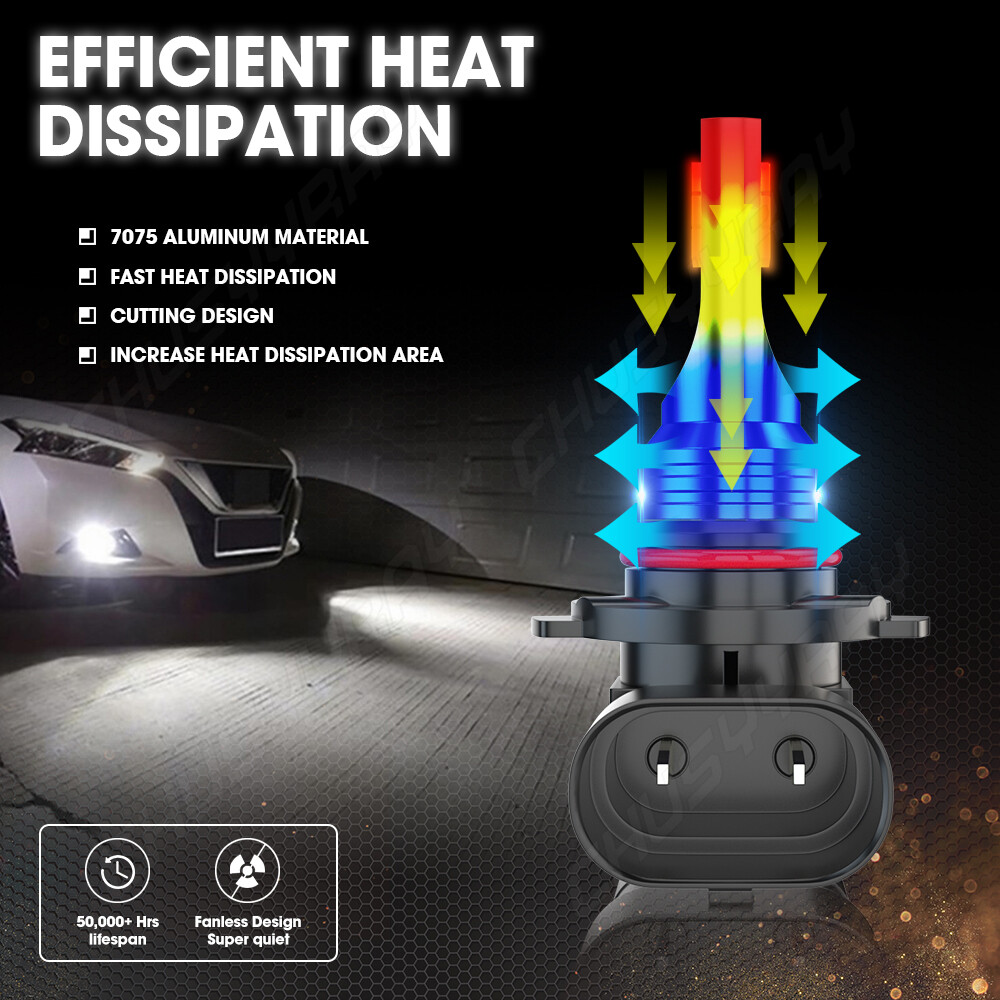 For Subaru Outback Legacy 2005-2013 2014 High/Low Beam LED Headlight Bulbs 6000K