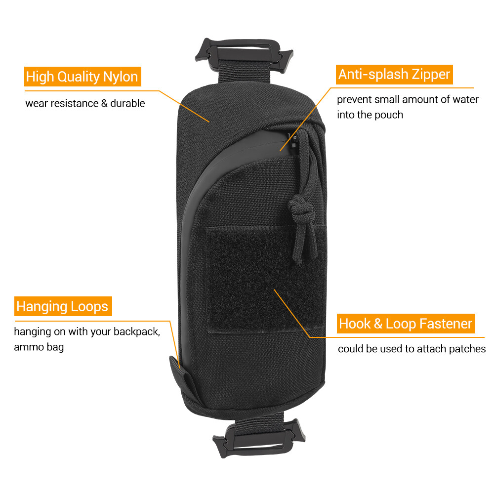 2 PCS Tactical Molle Pouch Backpack Shoulder Strap Accessory Pack Sundries Bags