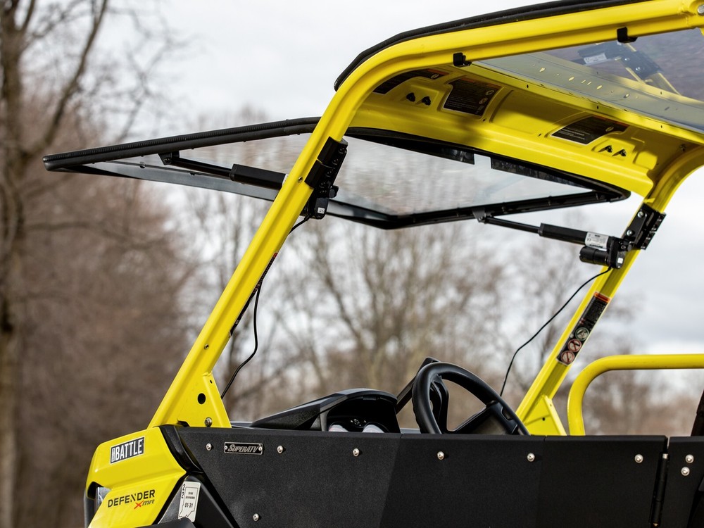 SuperATV Powered Flip Windshield for Can-Am Defender (2017+)