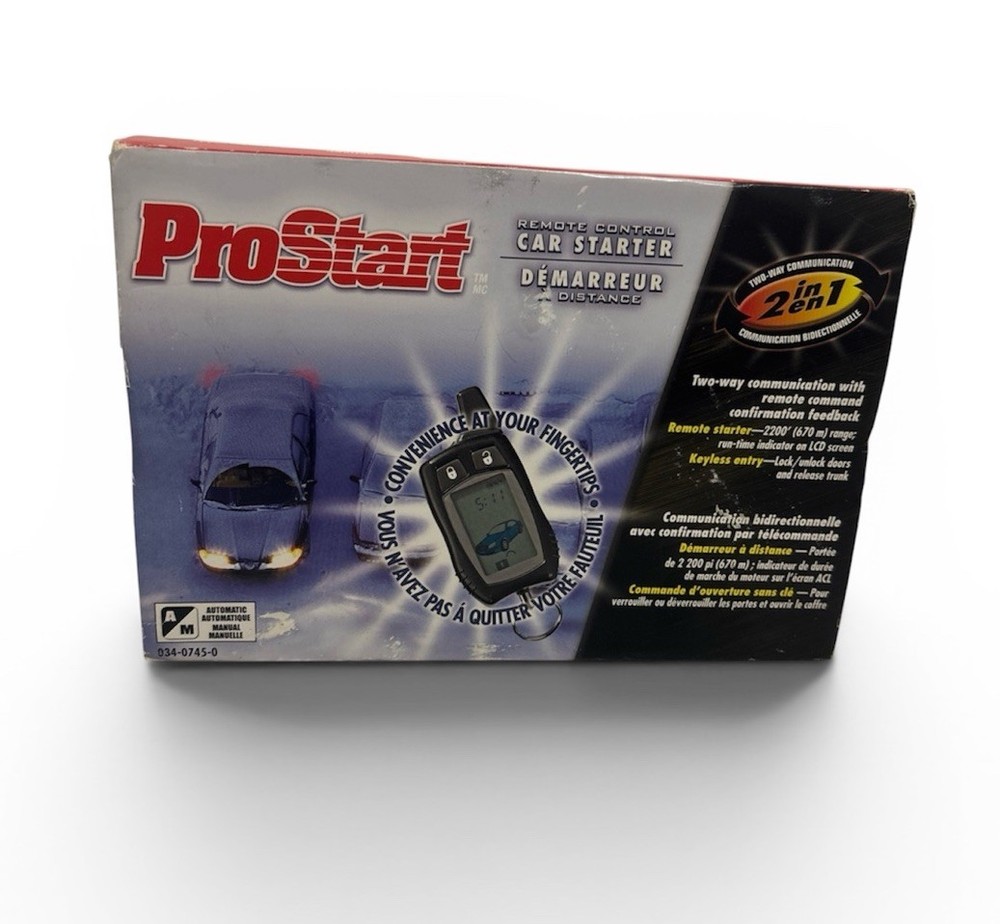 Pro Start CT-3471 Remote Car Starter Open Box Wiring Sealed Remote Tested!