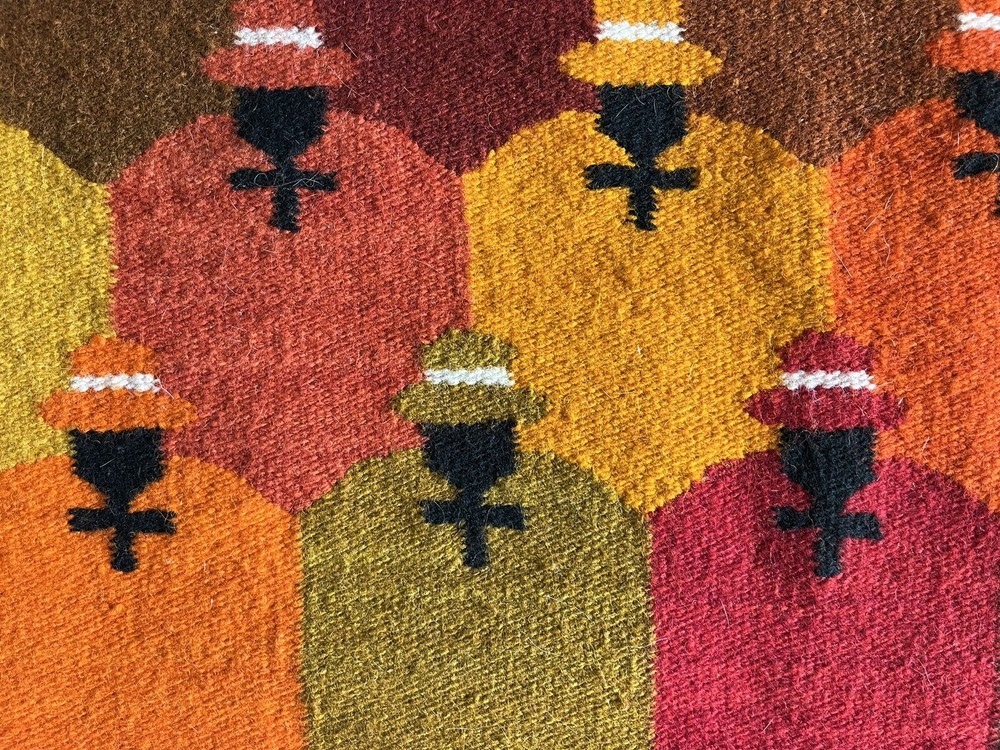 Peruvian Woven Rug - 37" x 20.5"