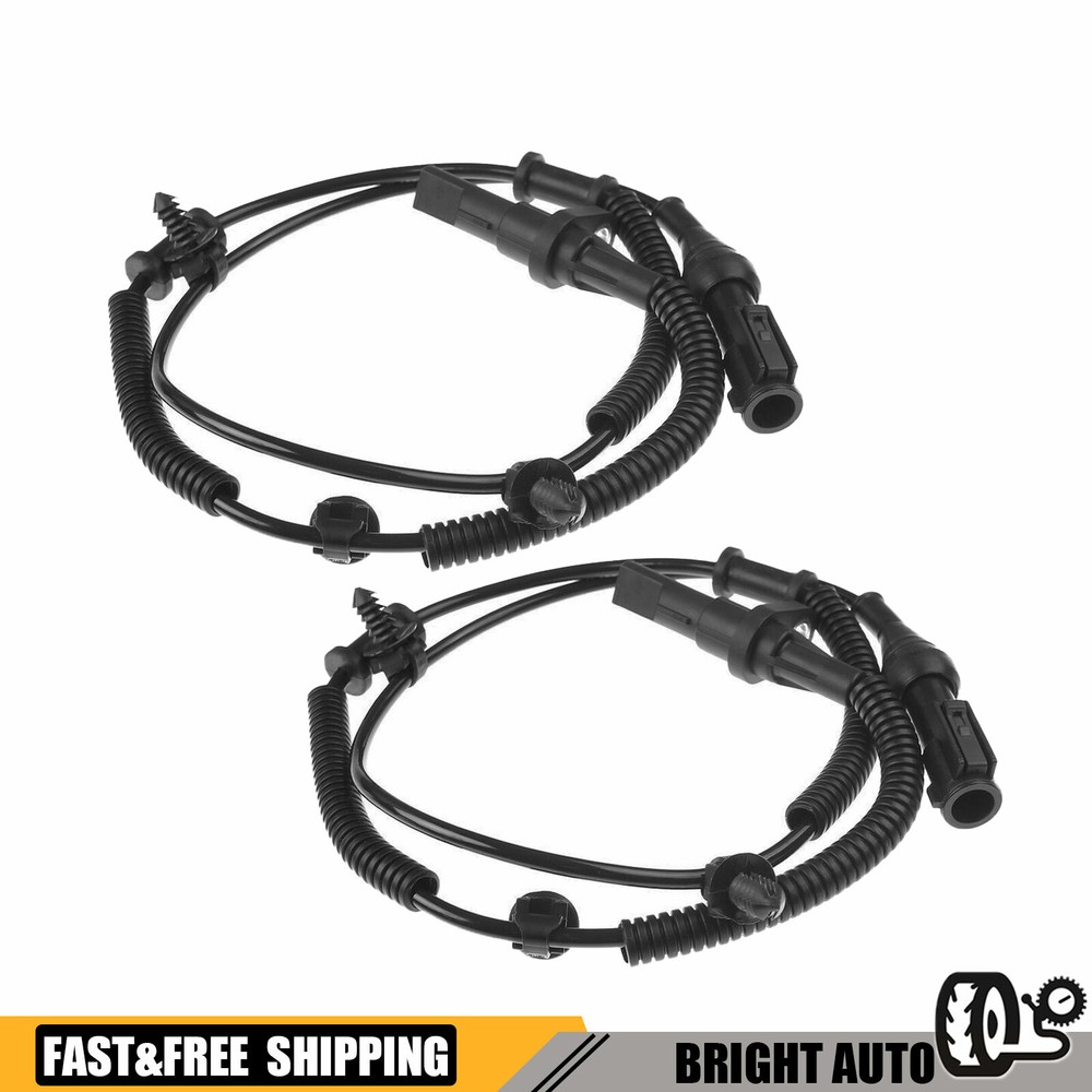 Front Driver and Passenger Side ABS Speed Sensor Set For 2005-2010 Ford Mustang