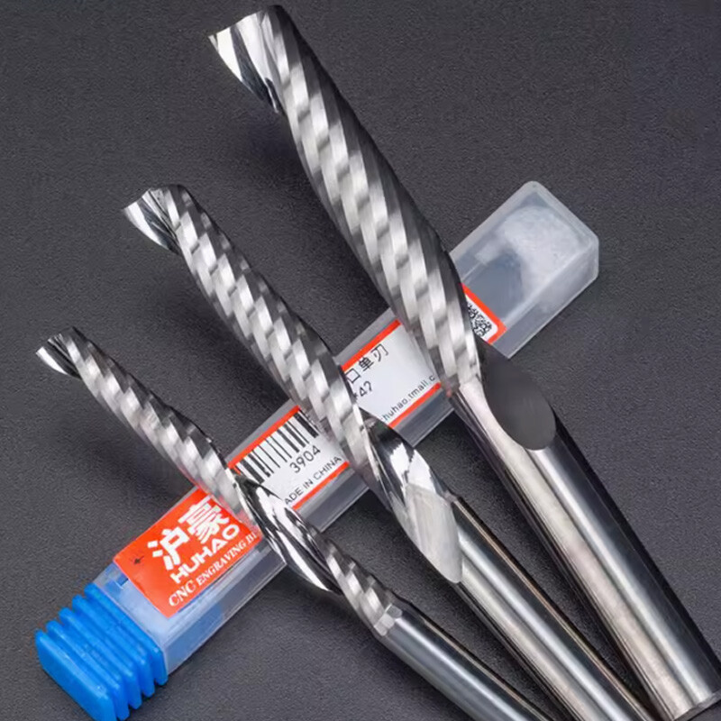 5A Single Flute End Mill Solid Carbide Spiral Router Bit Milling Cutter Bit CNC