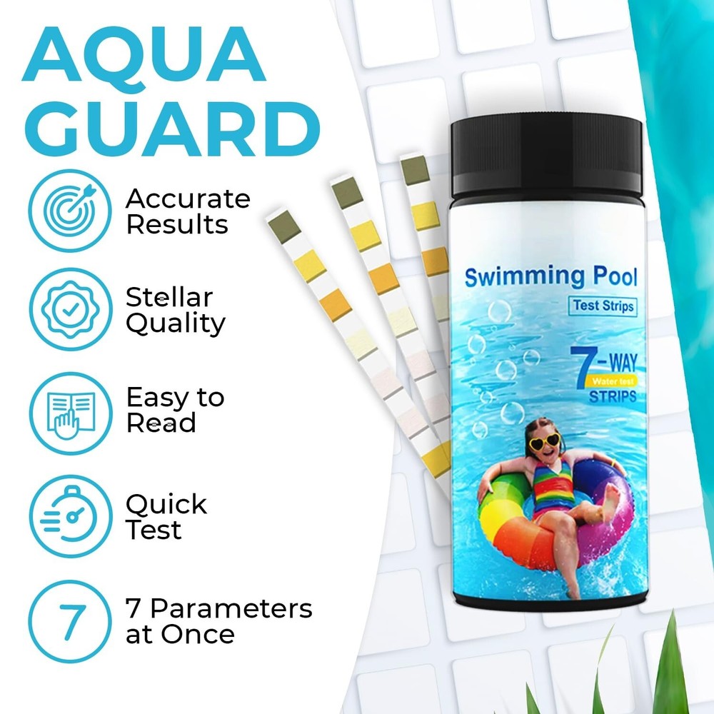Swimming Pool 7 Way Water Test Strips