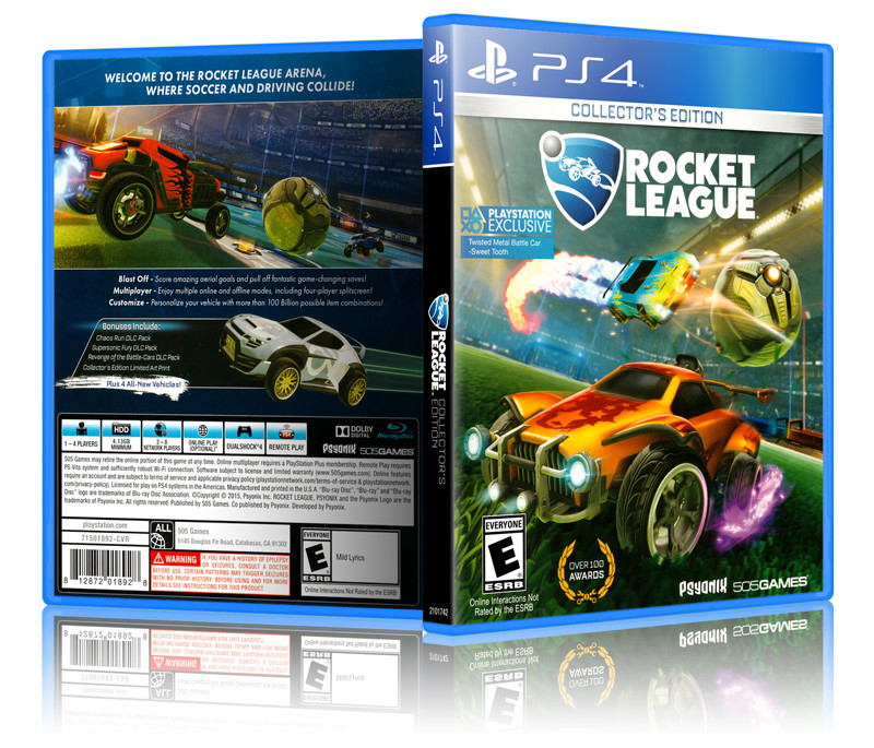 Rocket League - Replacement PS4 Cover and Case. NO GAME!!