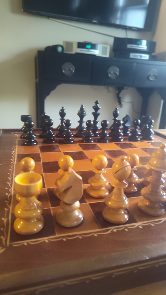 Wooden Folding Chess Game Set