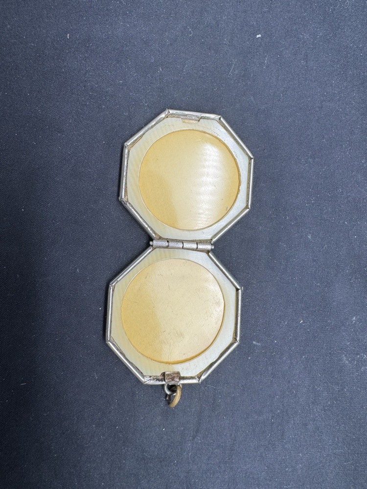 Antique Octogen Silver Tone Locket