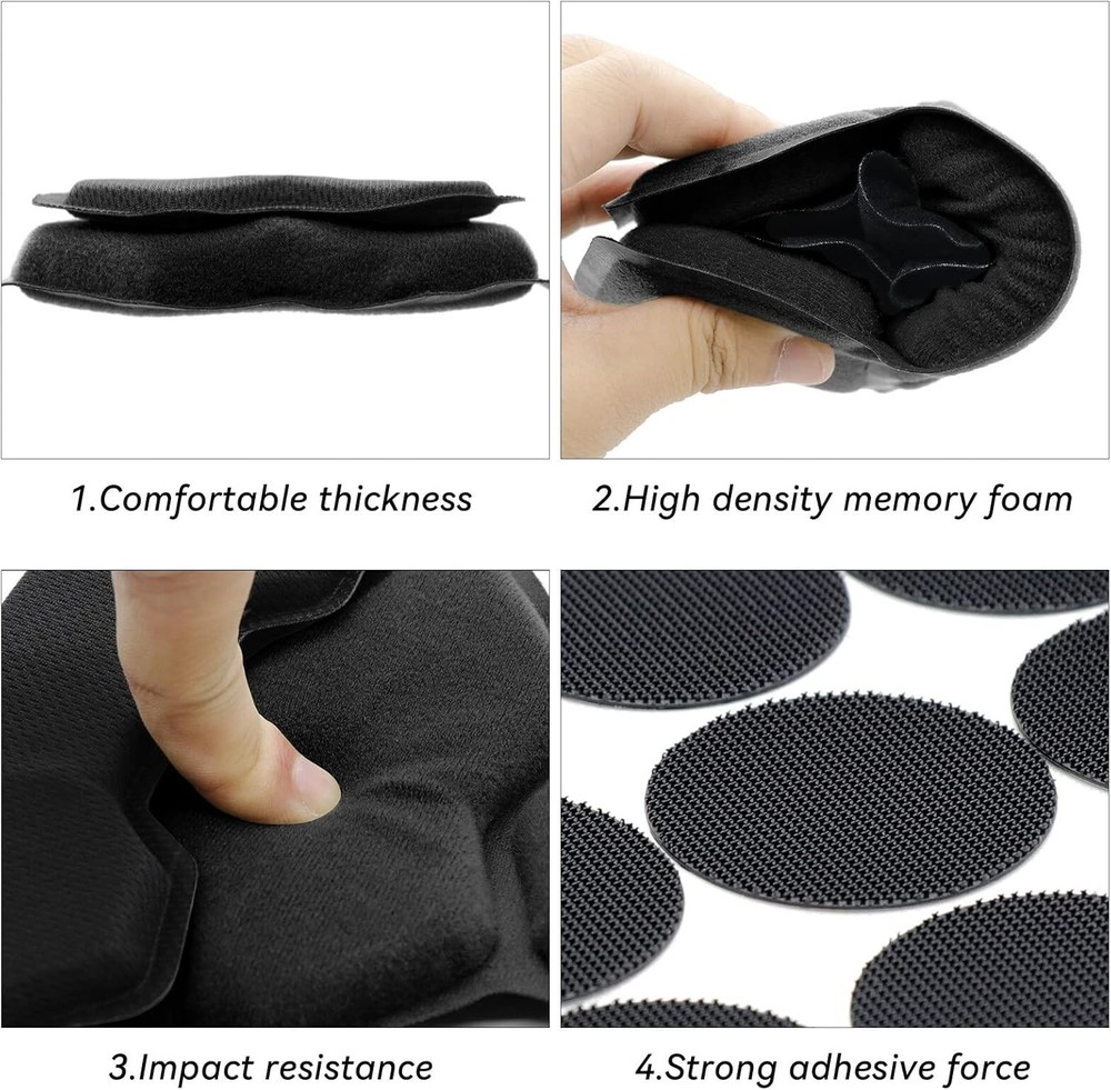 Tactical Airsoft Helmet Pads Internal Memory Foam Foam Protective Cushion Buf...