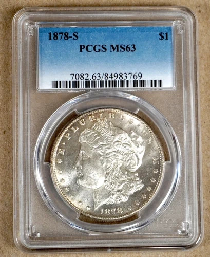 1878S - Silver Morgan $1 - PCGS - MS63
