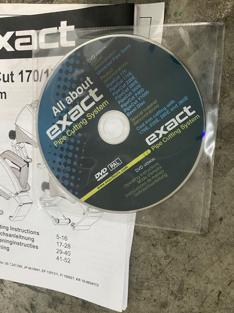 Exact PipeCut 170E Pipe Cutting System New