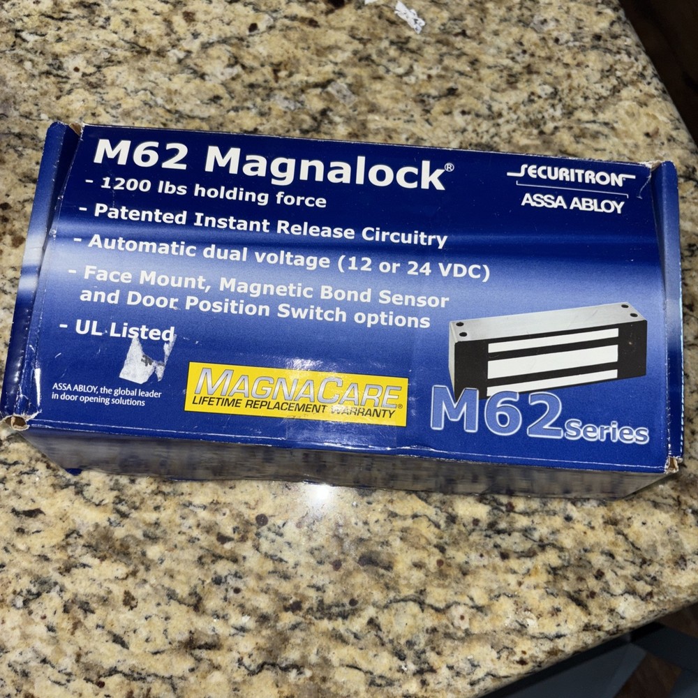 Securitron M62 Magnalock Electromagnetic Lock 1200 Lb