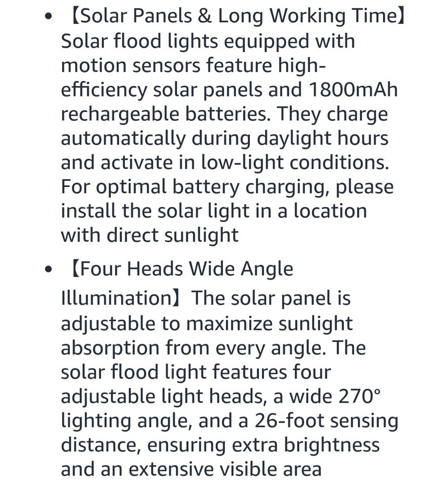 Mokot Solar Powered Waterproof Motion Sensor Lights 2800LM-2 Pcs-Remote Control