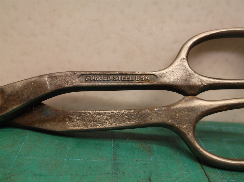 Vintage Blue Bird 10" tin snips