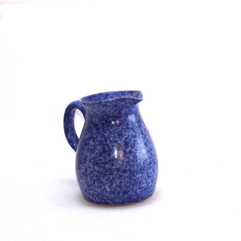 Eurogres Portugal Blue Speckled Pitcher 6.75” Tall