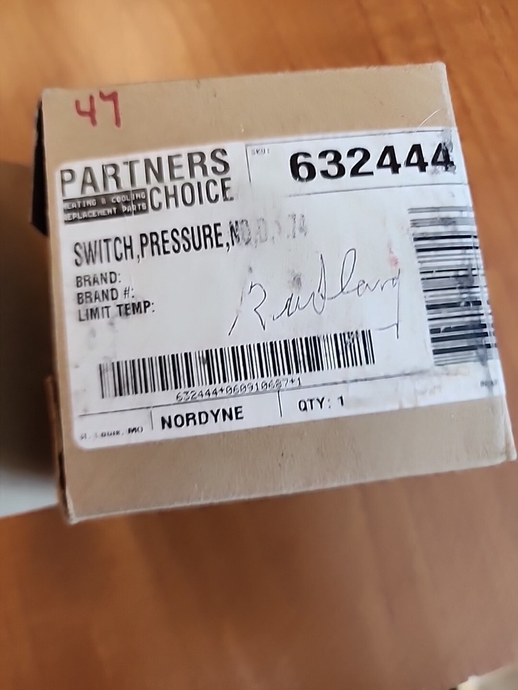 632444 Nordyne Pressure Switch, 1.74