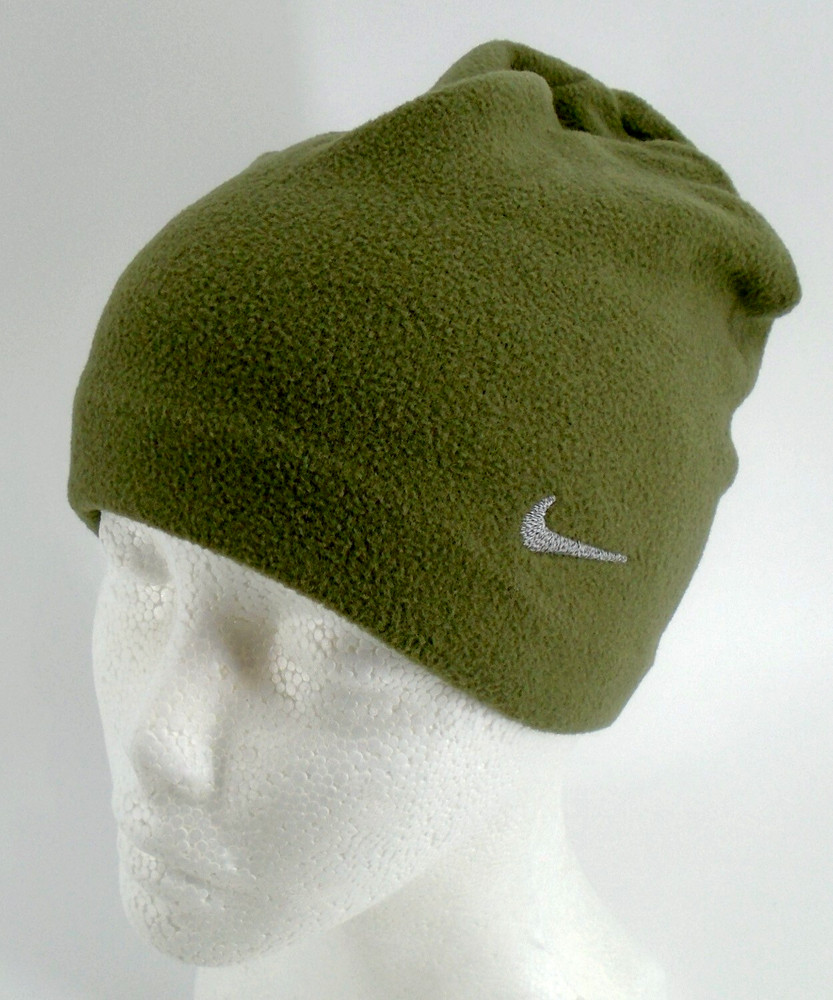 Nike Hat Women's M/L Fleece Medium Olive/Silver